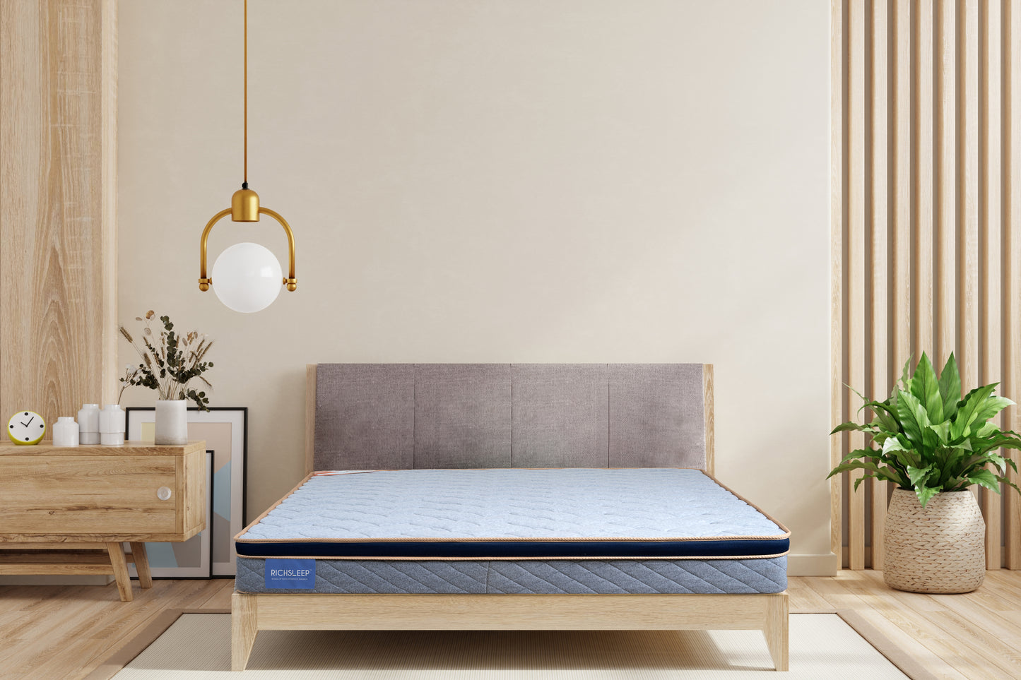 Richsleep ComfortPedic Dr-Series Single Size Mattress | Euro-Top Design & High-Resilient Foam | Orthopedic Support & Air Ventilation | 10 Years Warranty
