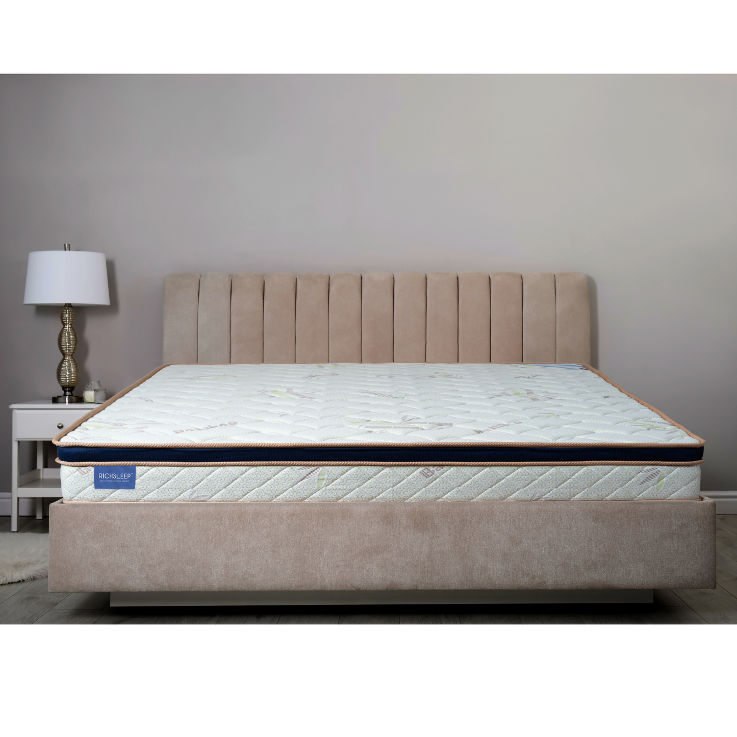 Richsleep Perfect Sleep | Single Size Mattress | Bamboo Fabric | Medium-Firm Dual Comfort with High-Density & Soft Foam | Anti-Skid Fabric | 10 Years Warranty